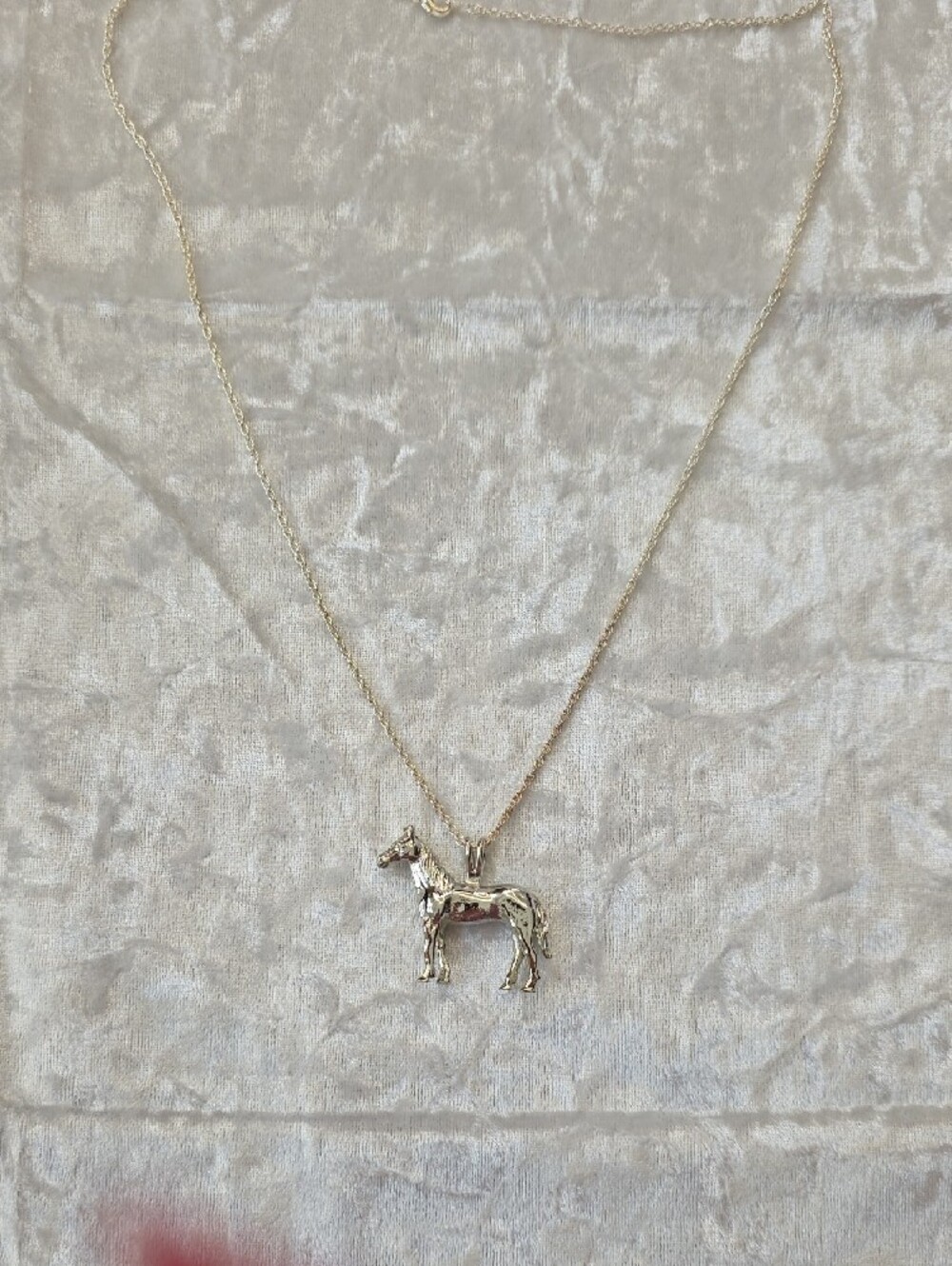 Silver Horse Pendant Necklace for Women - Shiny Silver Equine Charm* - Picture 7 of 9